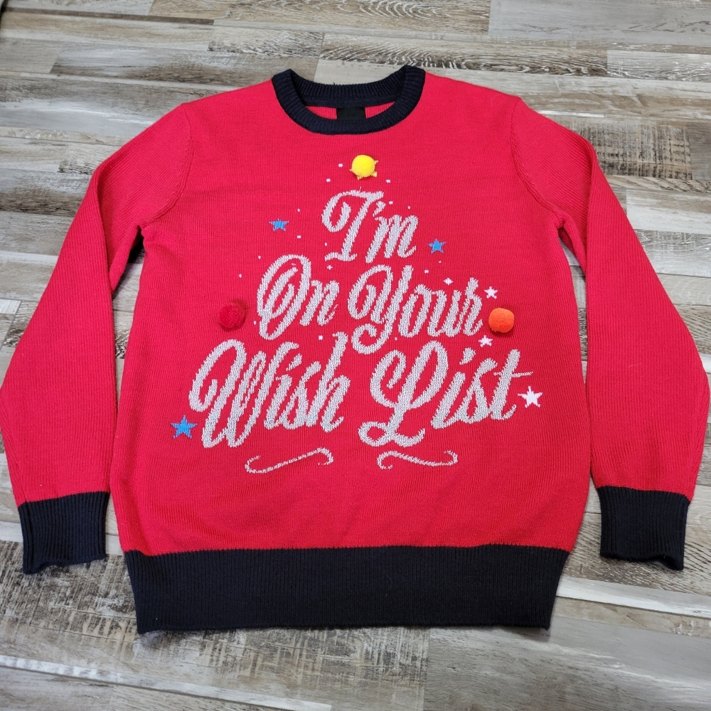 Men's H&M I'm On Your Wishlist Christmas Sweater Size Small